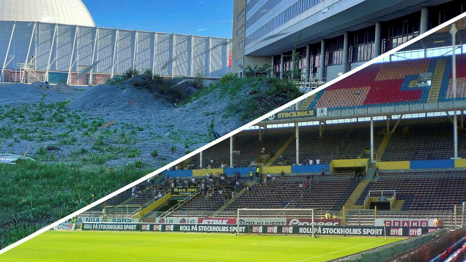 Hammarbys Söderstadion och AIK:s Råsunda – s ser planen ut